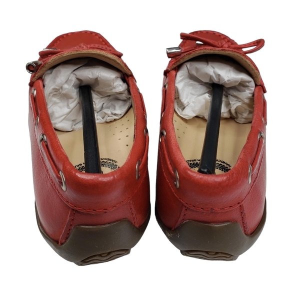 Driver Club USA | NIB Nantucket 2 Red Everest Preppy Leather Loafers Girl's 11 - Picture 6 of 14